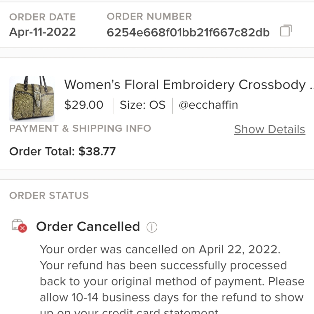 Purse/Seller hid damage!/Buyer beware!